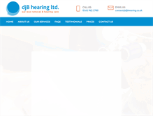 Tablet Screenshot of djbhearing.co.uk